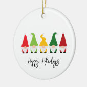 Weihnachts Gnome Happy Holidays Jahr Spaß Keramik Ornament (Links)