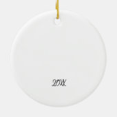 Weihnachts Gnome Happy Holidays Jahr Spaß Keramik Ornament (Hinten)