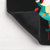 Weihnachts Gnome Holding Weihnachtsleuchten Mousepad (Ecke)