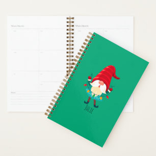 Weihnachts Gnome Holding Weihnachtsleuchten Planer