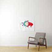 Weihnachts Gnome Holding Weihnachtsleuchten Wandteppich (Beispiel (Horizontal))