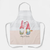 Weihnachts-Gnome in Liebe Wasserfarbe Handgemalt Schürze (Vorderseite)
