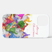 Weihnachts-Gnome iPhone Case - Ihr Text (Rückseite (Horizontal))