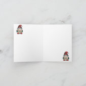 Weihnachts-Gnome-Jahreszeit Karte (Innenseite)