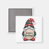 Weihnachts-Gnome-Jahreszeit Magnet (Vorderseite/Rückseite)