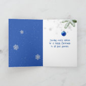 Weihnachts-Gnome mit Teddy Bear Feiertagskarte (Innenseite)