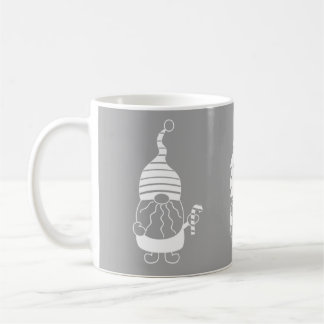 Weihnachts Gnome moderne Skandi Dekoration Kaffeetasse
