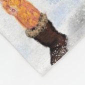 Weihnachts-Gnome-Musikband Fleece Blanket (Ecke)