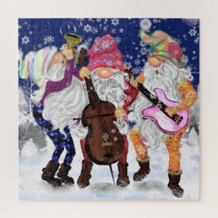 Weihnachts-Gnome Musikband Puzzle-Geschenk Puzzle