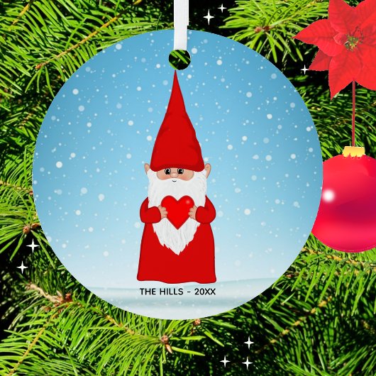 Weihnachts-Gnome Ornament Aus Metall