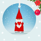 Weihnachts-Gnome Ornament Aus Metall