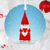 Weihnachts-Gnome Ornament Aus Metall