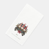 Weihnachts-Gnome Papier-Gästetücher Serviette (Ecke)