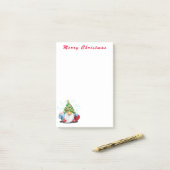 Weihnachts-Gnome-Post-Hinweise Post-it Klebezettel (Auf Schreibtisch)