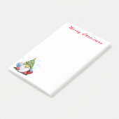 Weihnachts-Gnome-Post-Hinweise Post-it Klebezettel (angewinkelt)