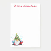 Weihnachts-Gnome-Post-Hinweise Post-it Klebezettel (Vorderseite)