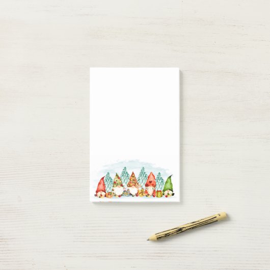 Weihnachts-Gnome Post-it-Notizen Post-it Klebezettel (Auf Schreibtisch)