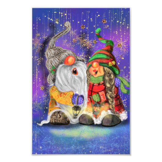 Weihnachts-Gnome Poster (Vorne)