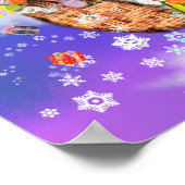 Weihnachts-Gnome Poster (Ecke)