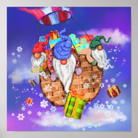 Weihnachts-Gnome Poster (Vorne)