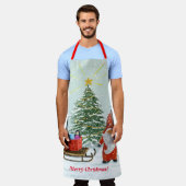 Weihnachts-Gnome-Schürze Groß Schürze (Getragen)