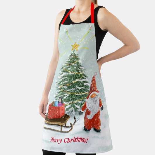 Weihnachts-Gnome-Schürze Groß Schürze (InSitu)