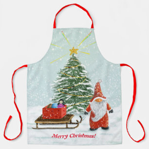 Weihnachts-Gnome-Schürze Groß Schürze