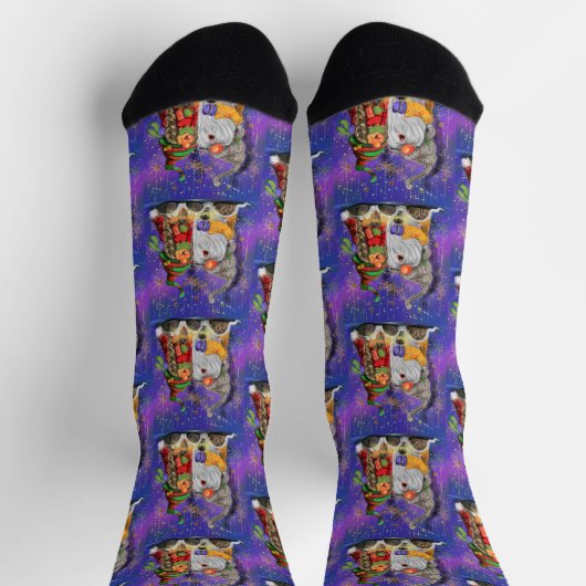 Weihnachts-Gnome-Socken Socken (Oben)