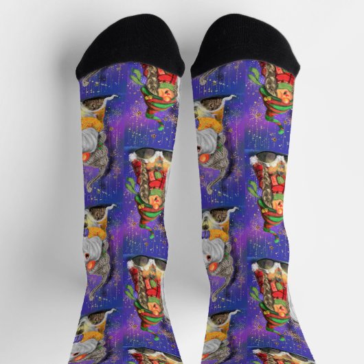 Weihnachts-Gnome-Socken Socken (Oben)