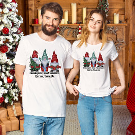 Weihnachts-Gnome-Spaß-T - Shirt