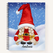 Weihnachts-Gnome-Spiral-Notebook Notizblock (Vorderseite)