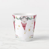 Weihnachts-Gnome-Stars in Foliage Hang in There Milchtasse (Vorderseite)