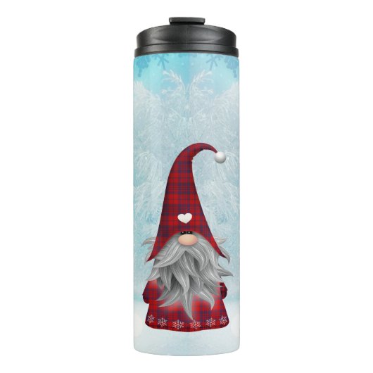 Weihnachts-Gnome Thermal Tumbler Thermosbecher (Vorderseite)