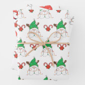 Weihnachts-Gnome und Candy Cane Geschenk Geschenkpapier Set (Beispiel)