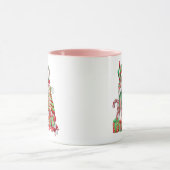 Weihnachts-Gnome und Peppermint-Kaffee Tasse (Zentrum)
