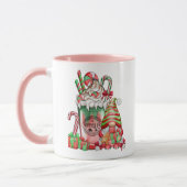 Weihnachts-Gnome und Peppermint-Kaffee Tasse (Links)