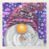 Weihnachts-Gnome-Untersetzer Glasuntersetzer (Vorderseite)