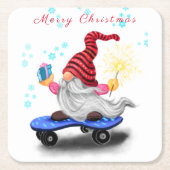 Weihnachts-Gnome-Untersetzer Rechteckiger Pappuntersetzer (Vorderseite)