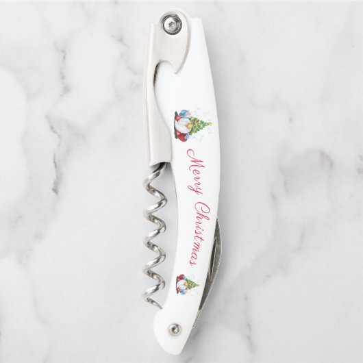 Weihnachts-Gnome-Waiter-Schraube Kellnermesser (Vorderseite)