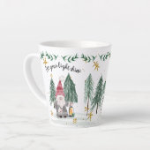 Weihnachts Gnome Wasserfarbe Licht Shine Stangen B Milchtasse (Linke Ecke)