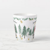 Weihnachts Gnome Wasserfarbe Licht Shine Stangen B Milchtasse (Vorderseite)