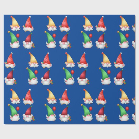 Weihnachts-Gnome-Wrapping Geschenkpapier (Flach)
