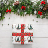 Weihnachts-Gnome-Wrapping Papier Set 3