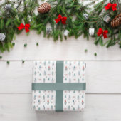 Weihnachts-Gnome-Wrapping Papier Set 3