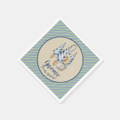 Weihnachts-Gnome-Zuhause für Feiertage Serviette (Ecke)