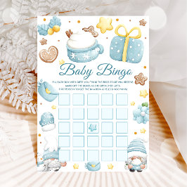 Weihnachts-Gnomes Baby Shower Bingo Games Card Einladung