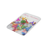 Weihnachts-Gnomes Bath Mat-Geschenk Badematte (Schrägansicht)