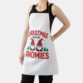 Weihnachts-Gnomes-Feiertags-Gnom-Design Schürze (InSitu)