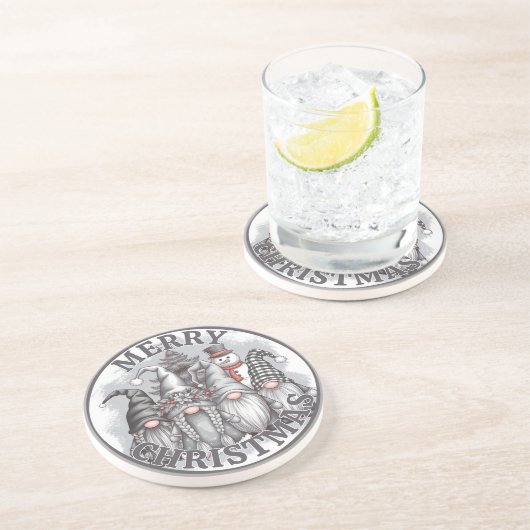 Weihnachts-Gnomes-Untersetzer Getränkeuntersetzer (Seite)