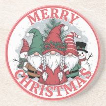 Weihnachts-Gnomes-Untersetzer